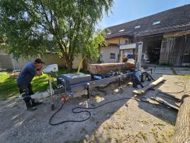Rönkvágó szalagfűrész TP-600 mobilní , | Fűrészüzemi gépek | Faipari gép | Drekos Made s.r.o