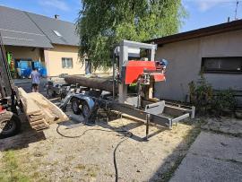 Rönkvágó szalagfűrész TP-600 mobilní , | Fűrészüzemi gépek | Faipari gép | Drekos Made s.r.o