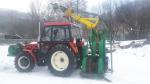 Erdészeti csörlő kábeldaru LARIX 550 s traktorem 7745 |  Erdészeti technika | Faipari gép | Vlastimil Chrudina